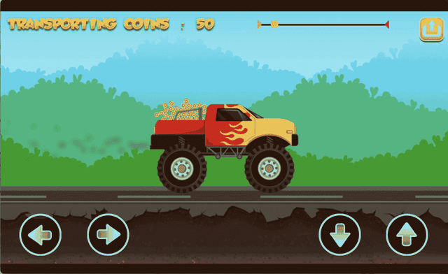 Coins Transporter Monster Truck screenshot